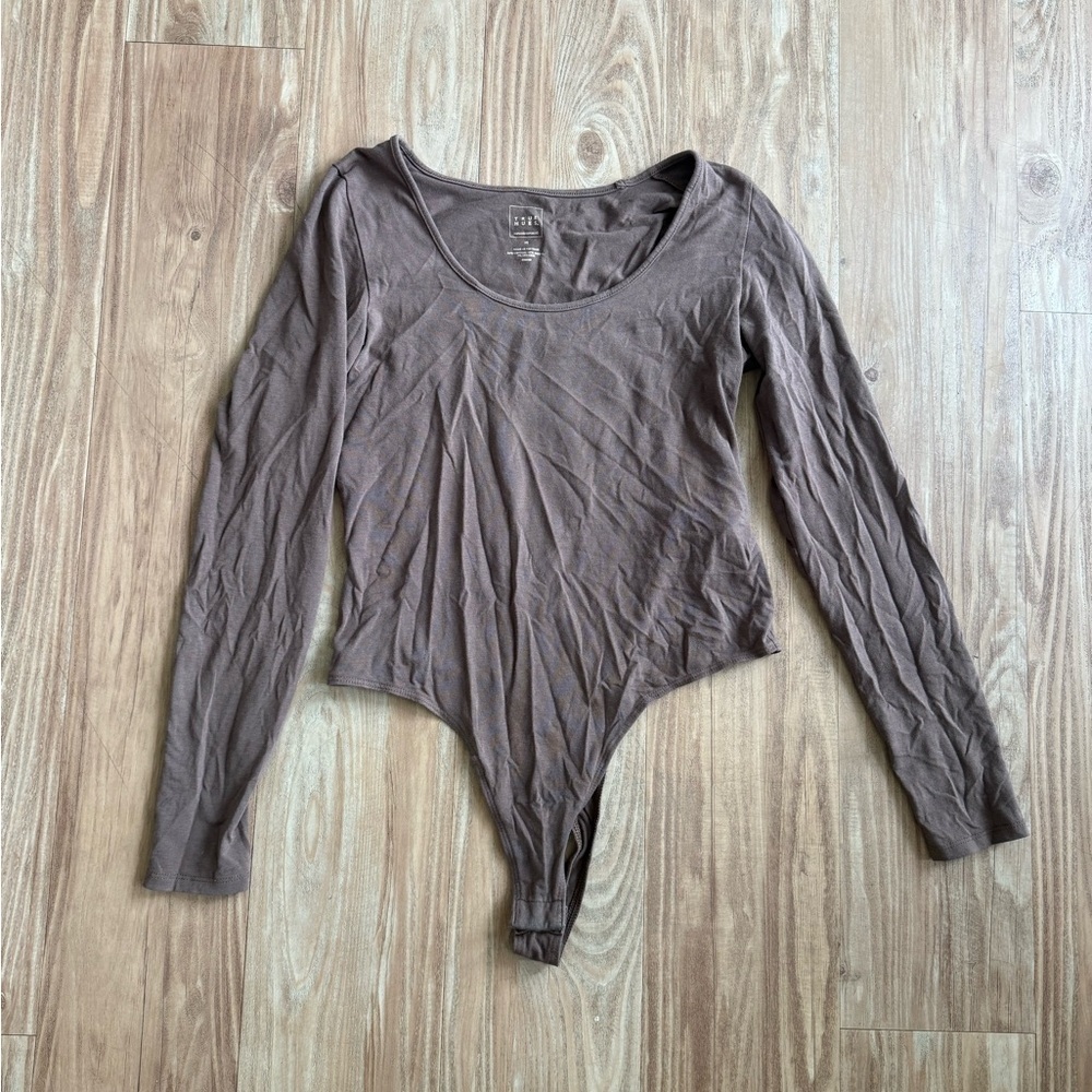 Banana Republic Brown Long Sleeve Bodysuit